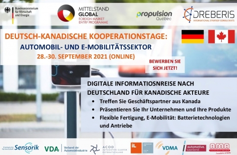 Deutsch-Kanadische Kooperationstage, 28.-30.09.2021